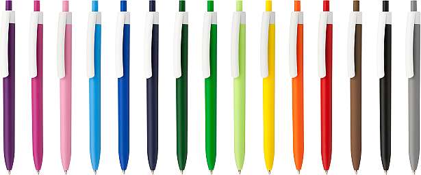 Długopis reklamowy Rayo Color - przykład personalizacji i nadruku logo